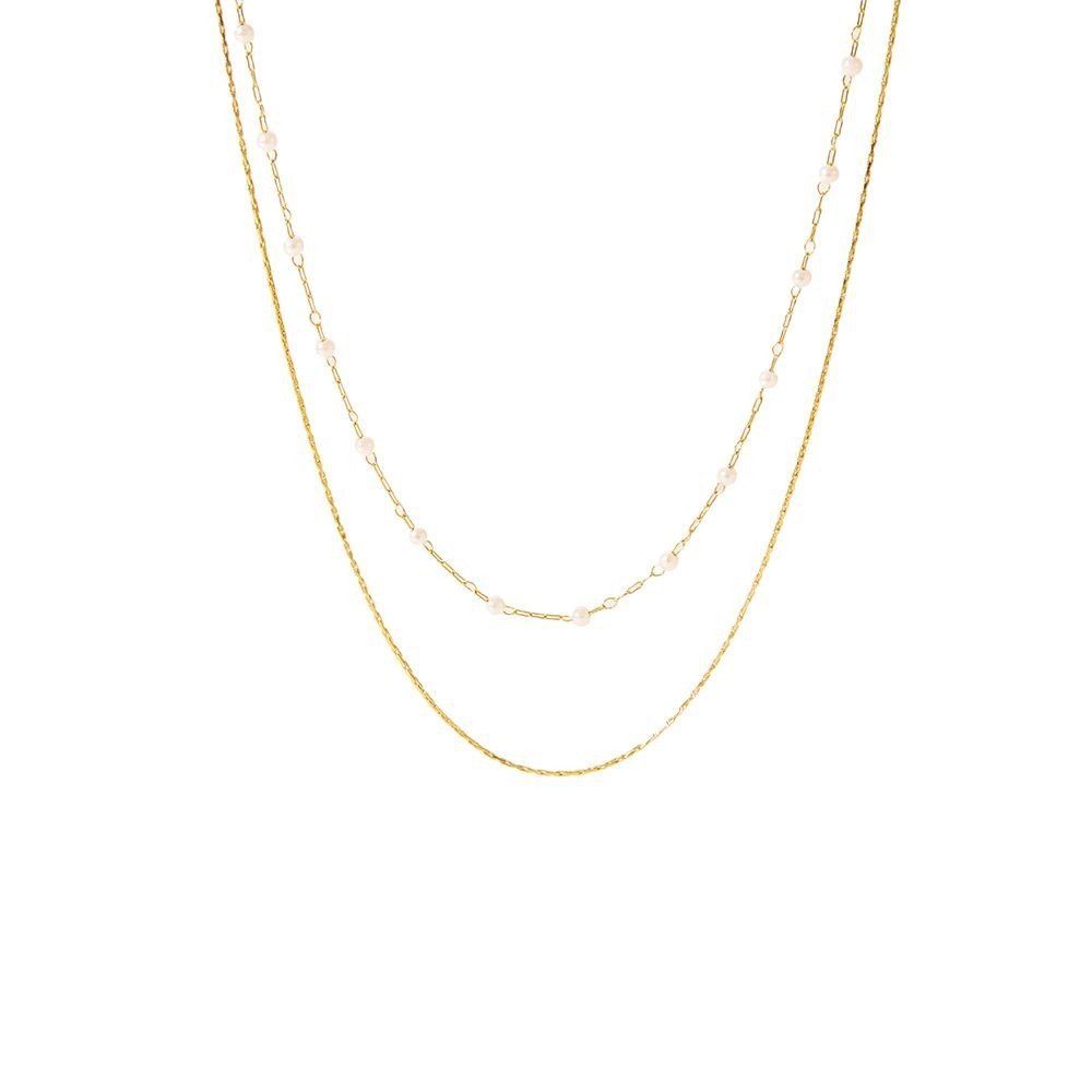 Retro Double-layer Pearl Necklace