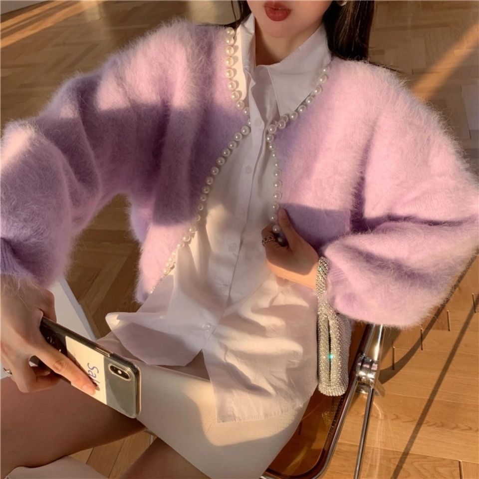 Korean Style Wool Cardigan Sweater