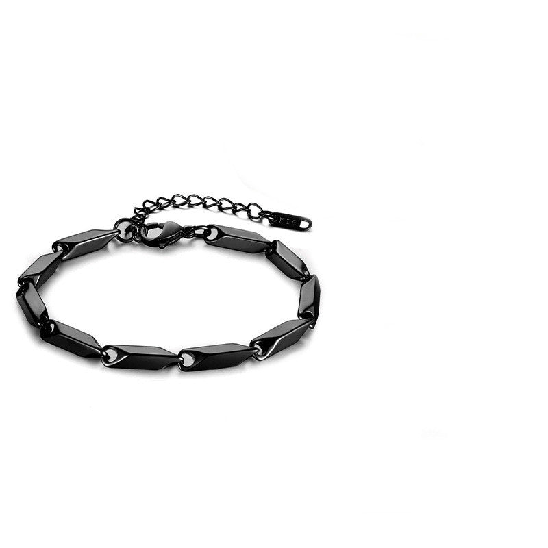 Men's Stainless Steel Melon Seed Chain Bracelet