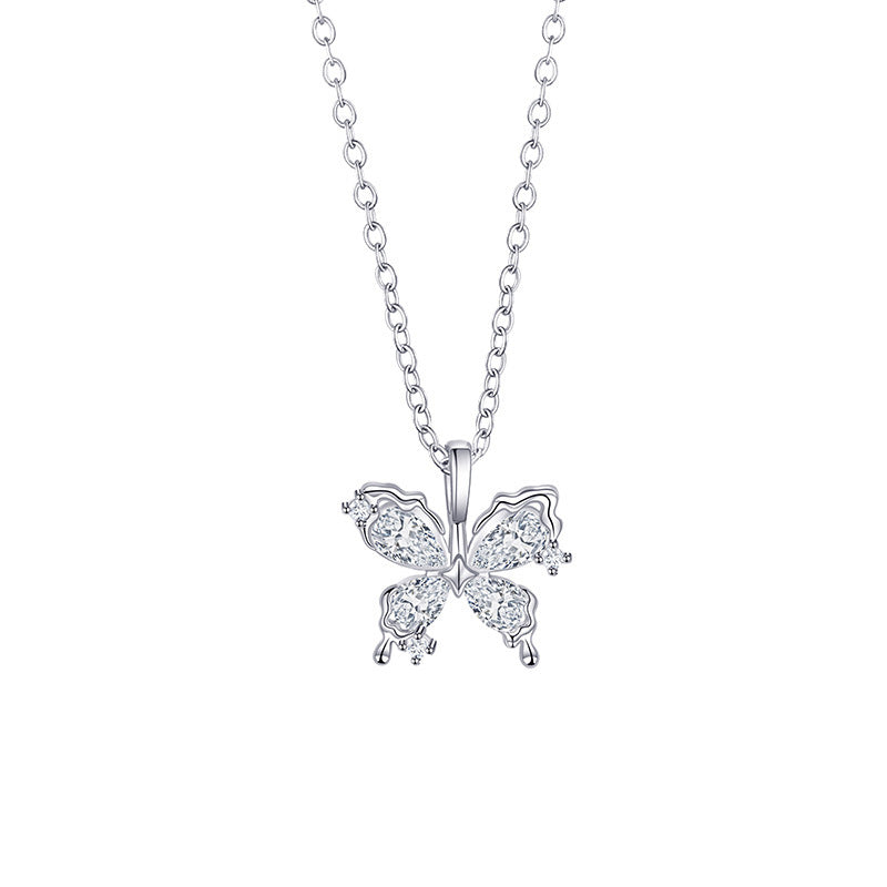 Zircon Butterfly Necklace