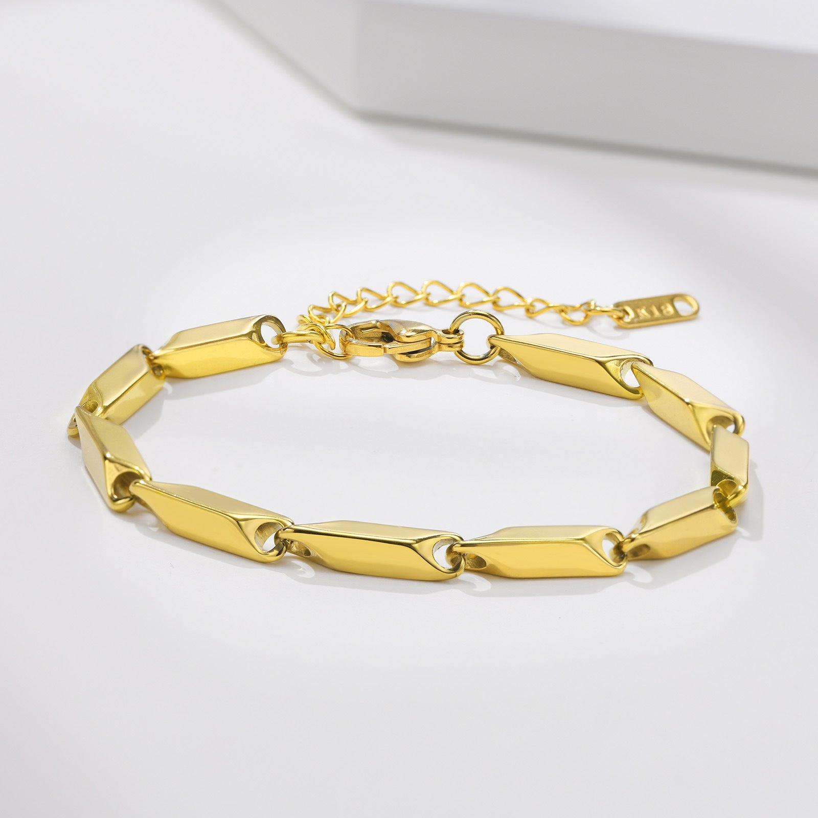 Men's Stainless Steel Melon Seed Chain Bracelet