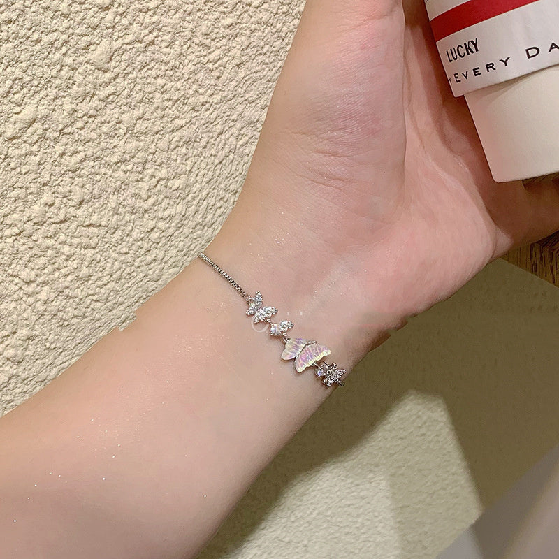 New Shell Butterfly Pull Bracelet Female